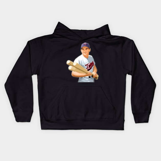 Harmon Killebrew Circa 1965 Kids Hoodie by RunAndGow